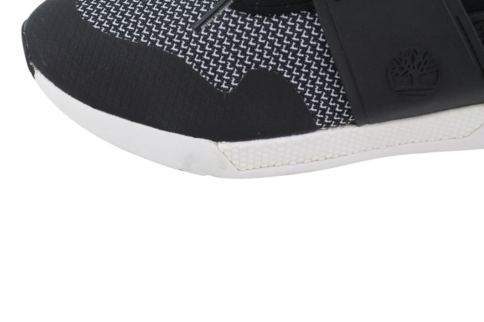 TIMBERLAND A1UJW Women Sneakers EU38 EU38.5 Black Almond Toe Lace Up Low Top