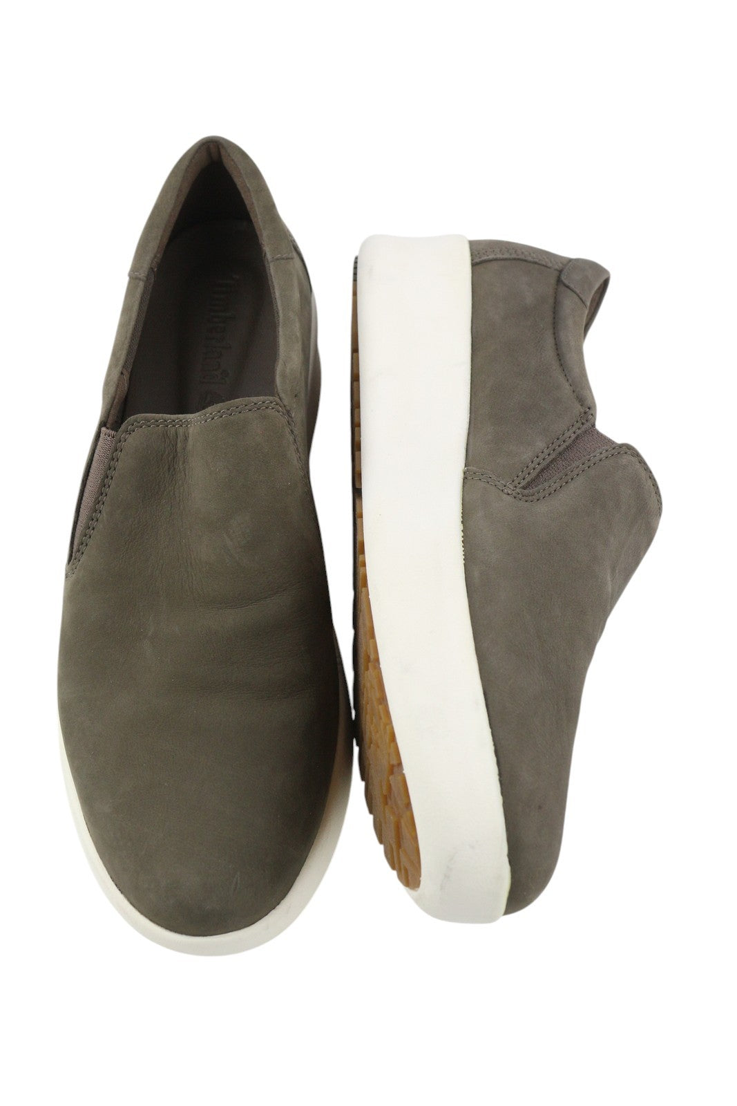 TIMBERLAND A1M9T Women Shoes EU40 EU41 Grey Leather Pull On Almond Toe Casual