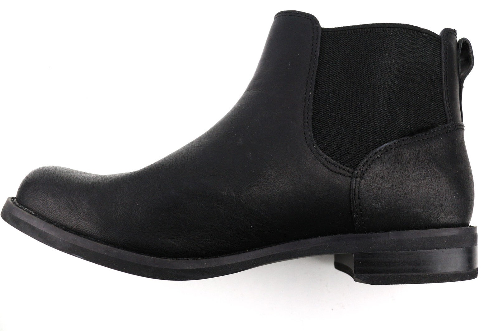 TIMBERLAND A1KHL Womens Boots EU38 UK5 Black Leather Pull On Almond Toe Chelsea