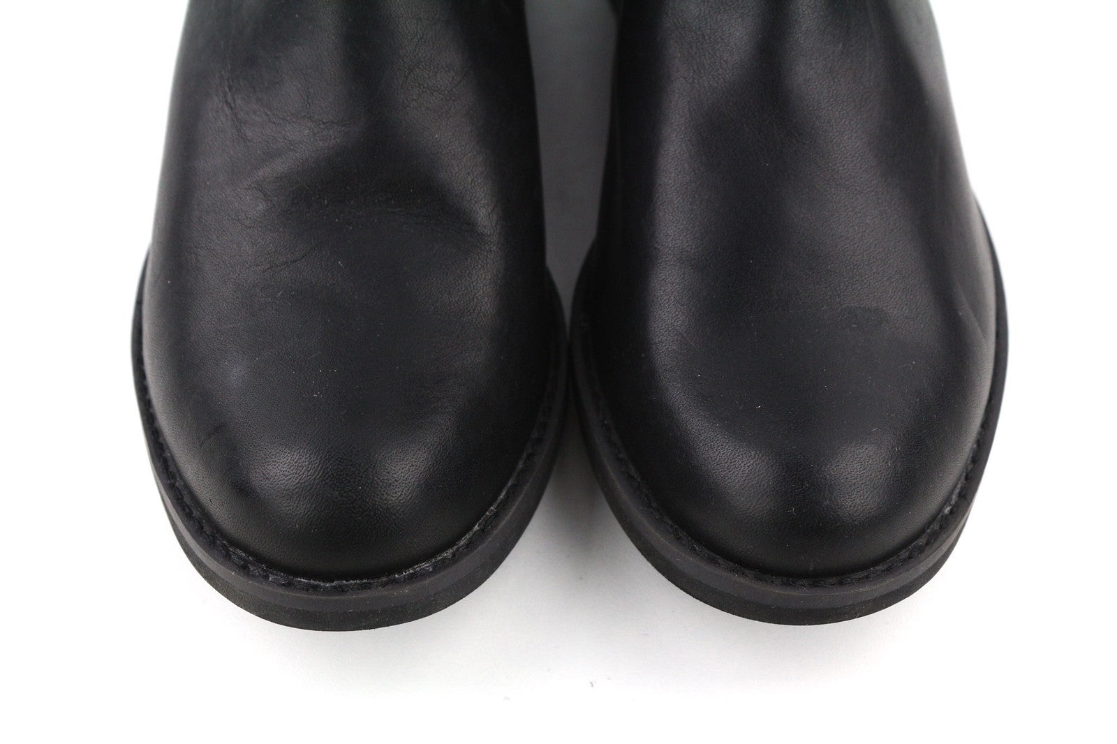 TIMBERLAND A1KHL Womens Boots EU38 UK5 Black Leather Pull On Almond Toe Chelsea