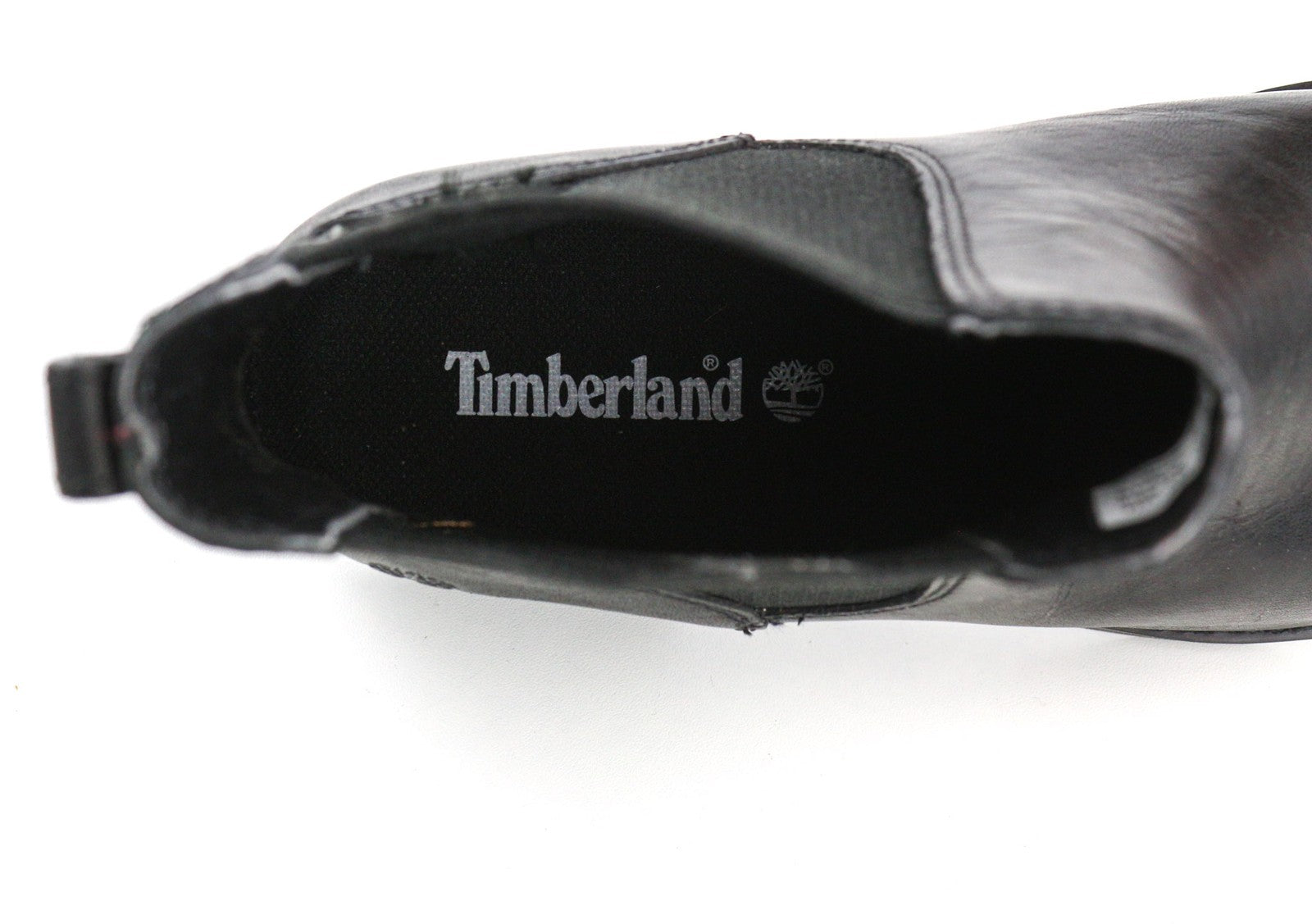 TIMBERLAND A1KHL Womens Boots EU38 UK5 Black Leather Pull On Almond Toe Chelsea