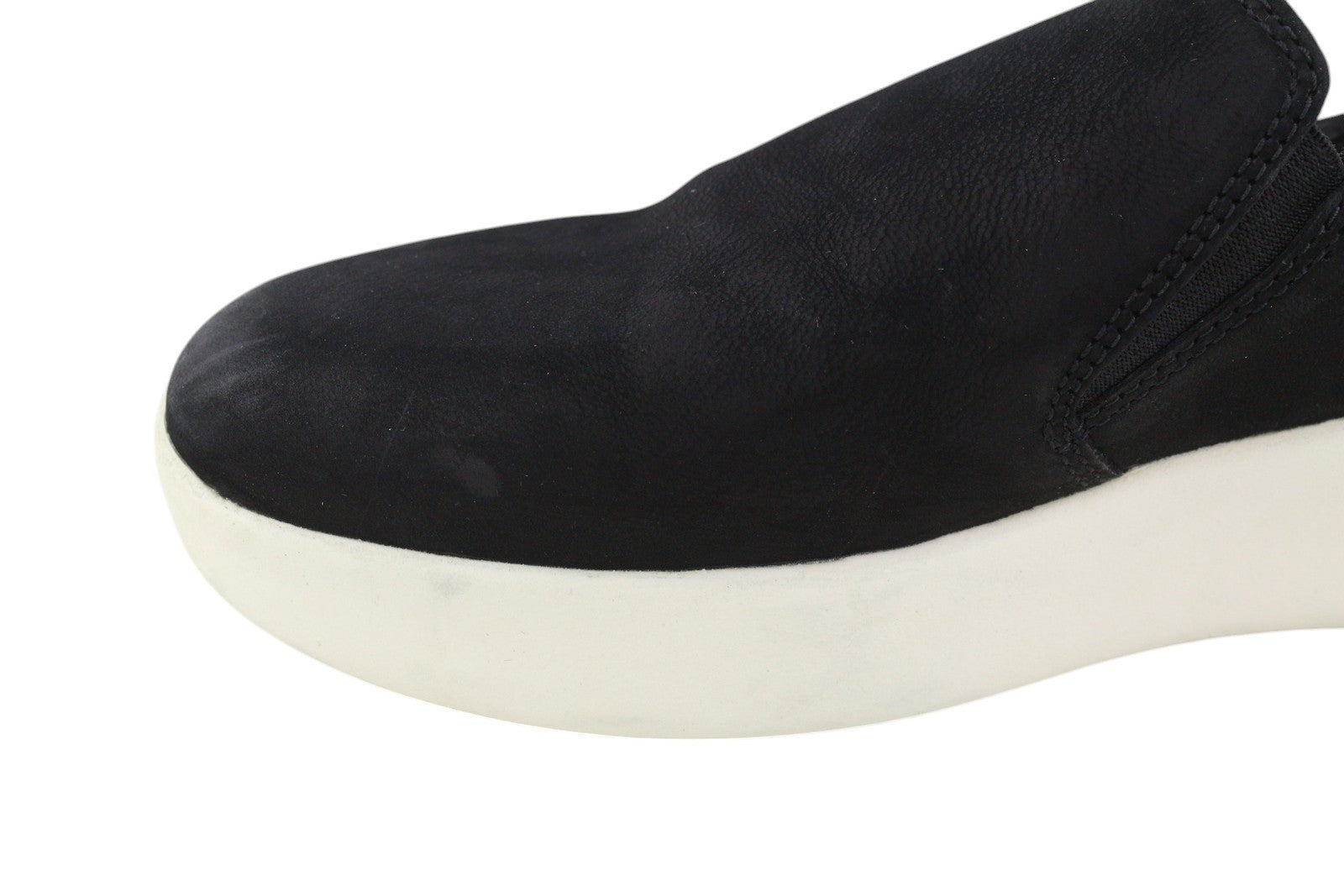 TIMBERLAND A1M97 Women Shoes EU38 EU38.5 Black Leather Pull On Almond Toe Casual