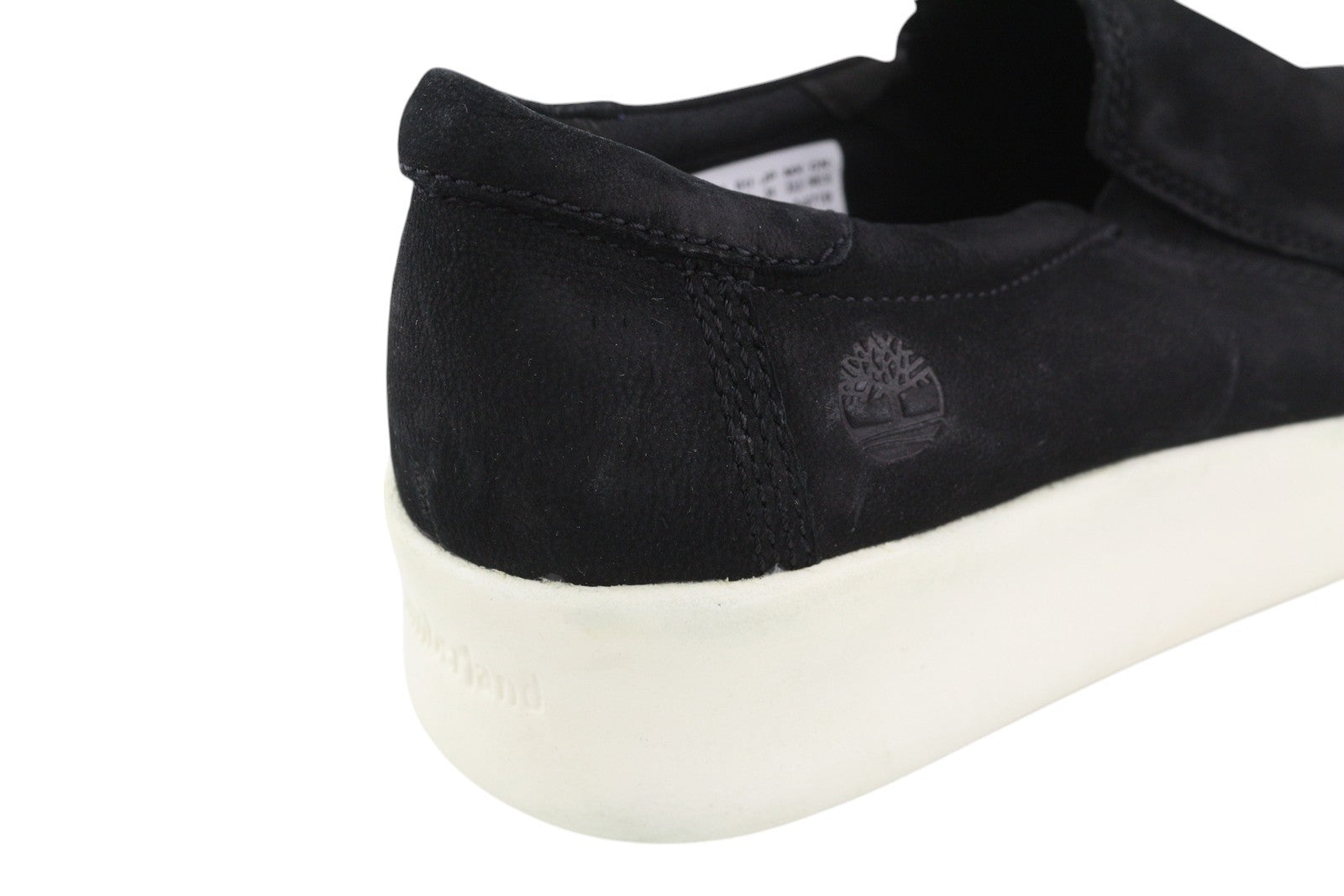 TIMBERLAND A1M97 Women Shoes EU38 EU38.5 Black Leather Pull On Almond Toe Casual