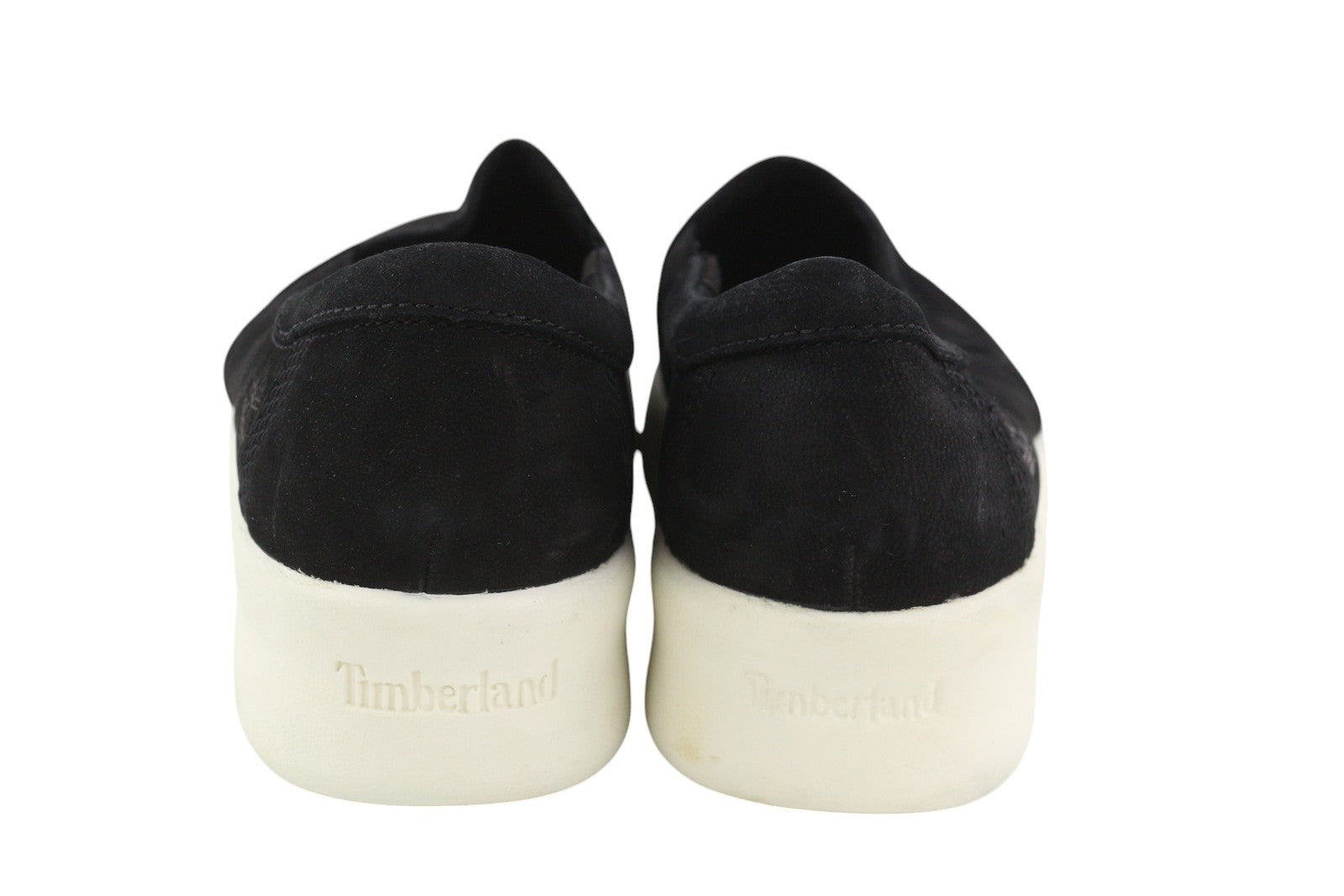 TIMBERLAND A1M97 Women Shoes EU38 EU38.5 Black Leather Pull On Almond Toe Casual