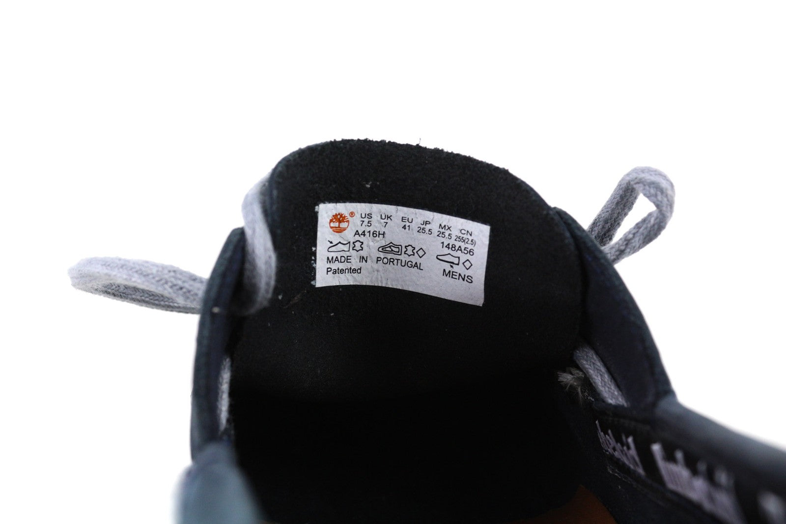 TIMBERLAND A416H Mens Shoes EU41 UK7 Blue Leather Slip Loafer True Cloud