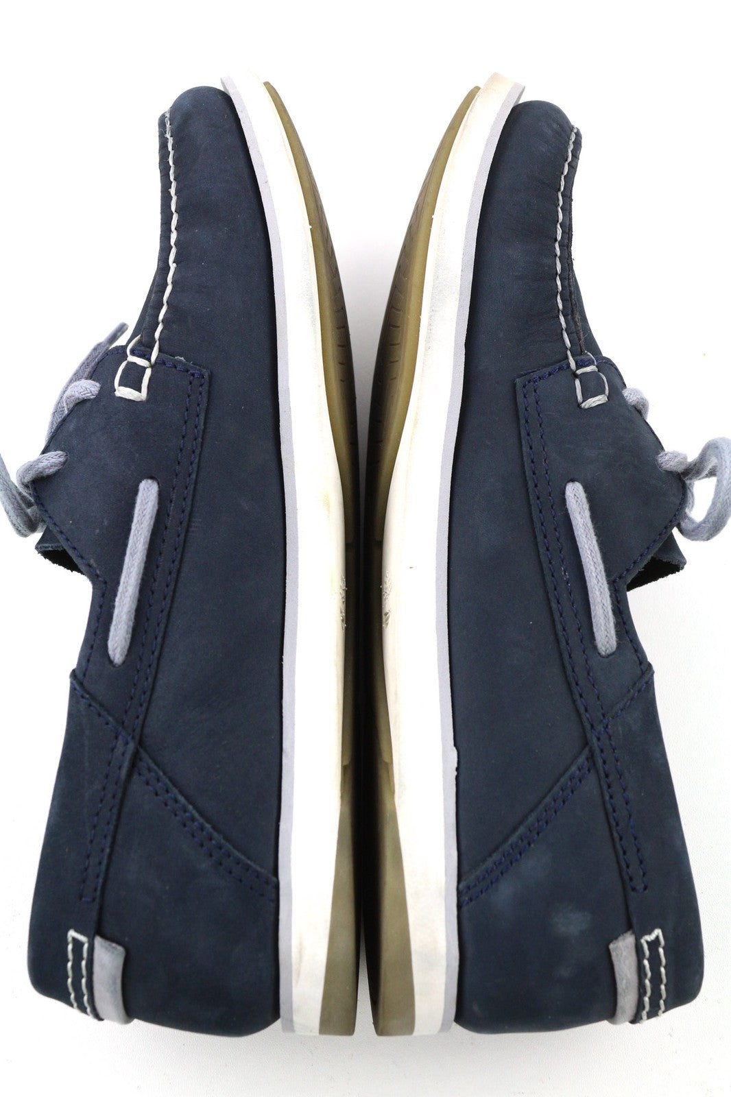 TIMBERLAND A416H Mens Shoes EU41 UK7 Blue Leather Slip Loafer True Cloud