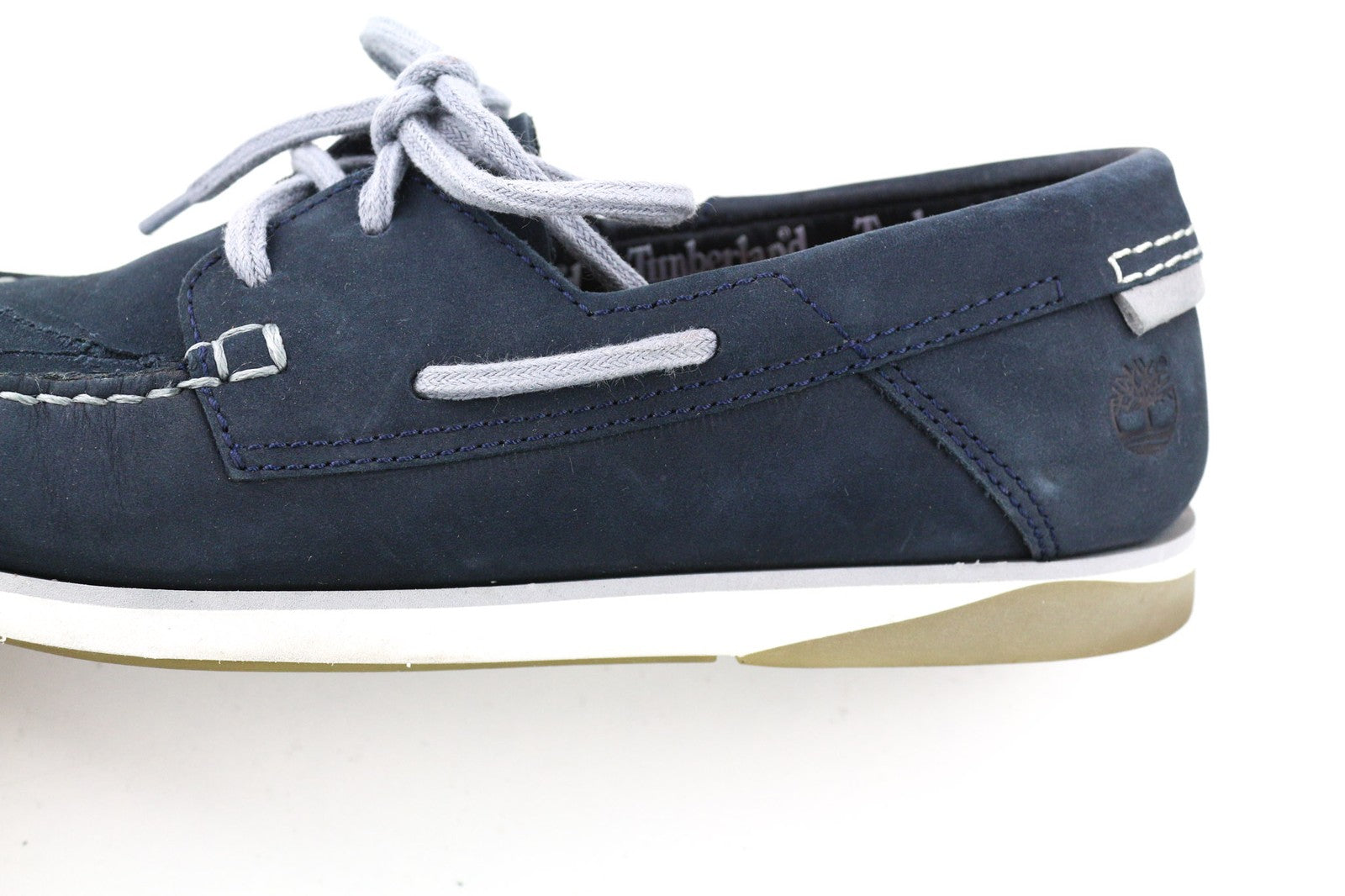 TIMBERLAND A416H Mens Shoes EU41 UK7 Blue Leather Slip Loafer True Cloud