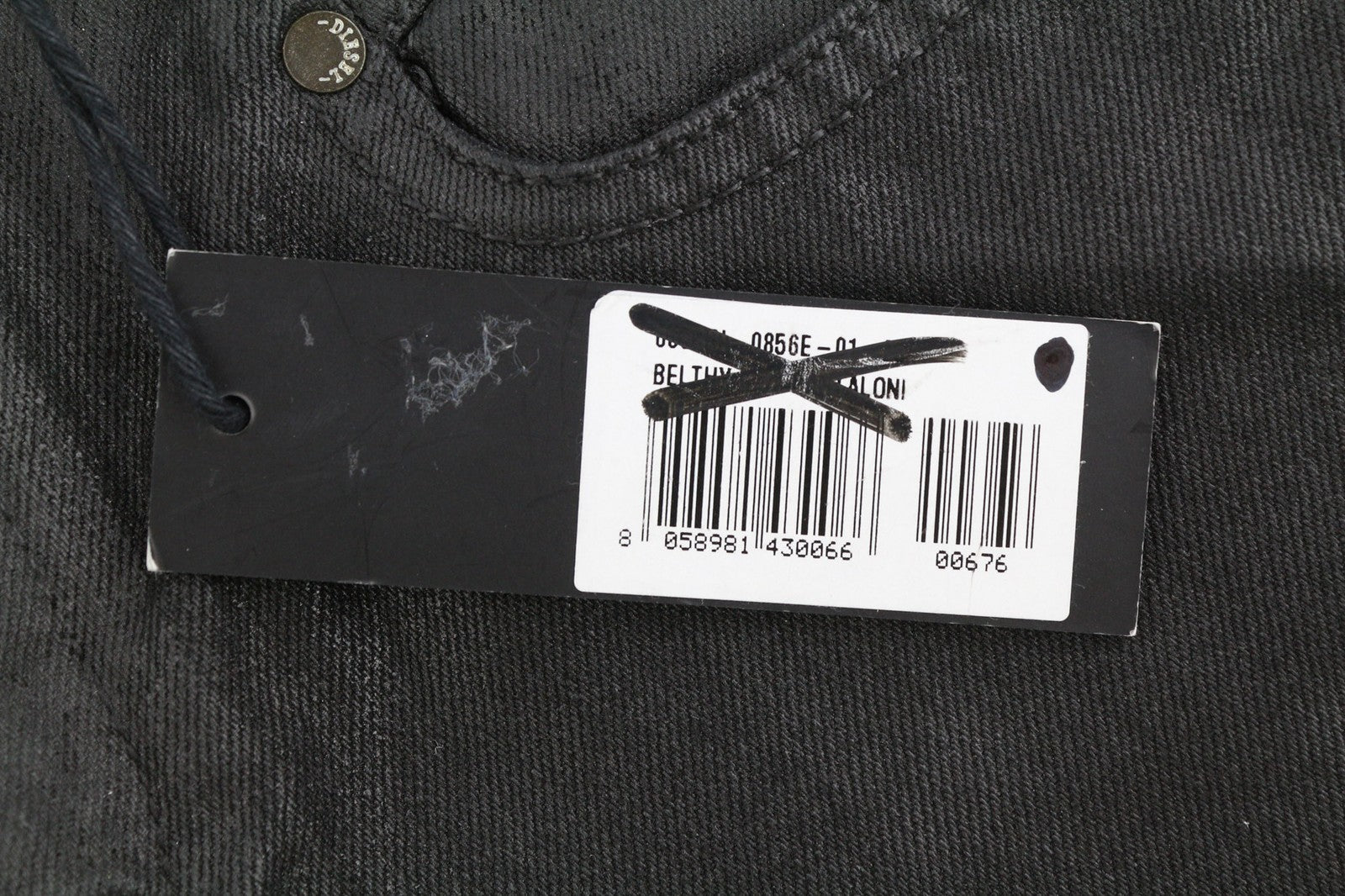 DIESEL Belthy 0856E Womens Jeans W25/L32 RRP€250 Slim Straight Low Waist Dark