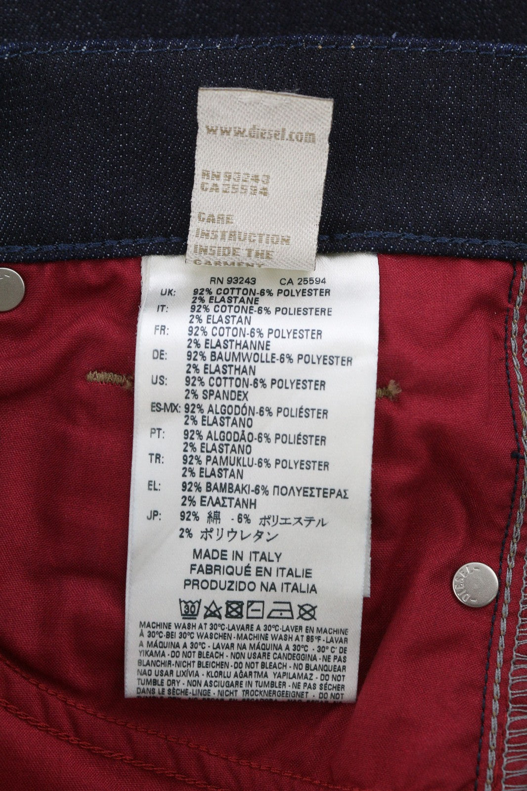 DIESEL Sandy-Kick 0665W Women Jeans W27/L32 Regular Slim Straight RRP€179