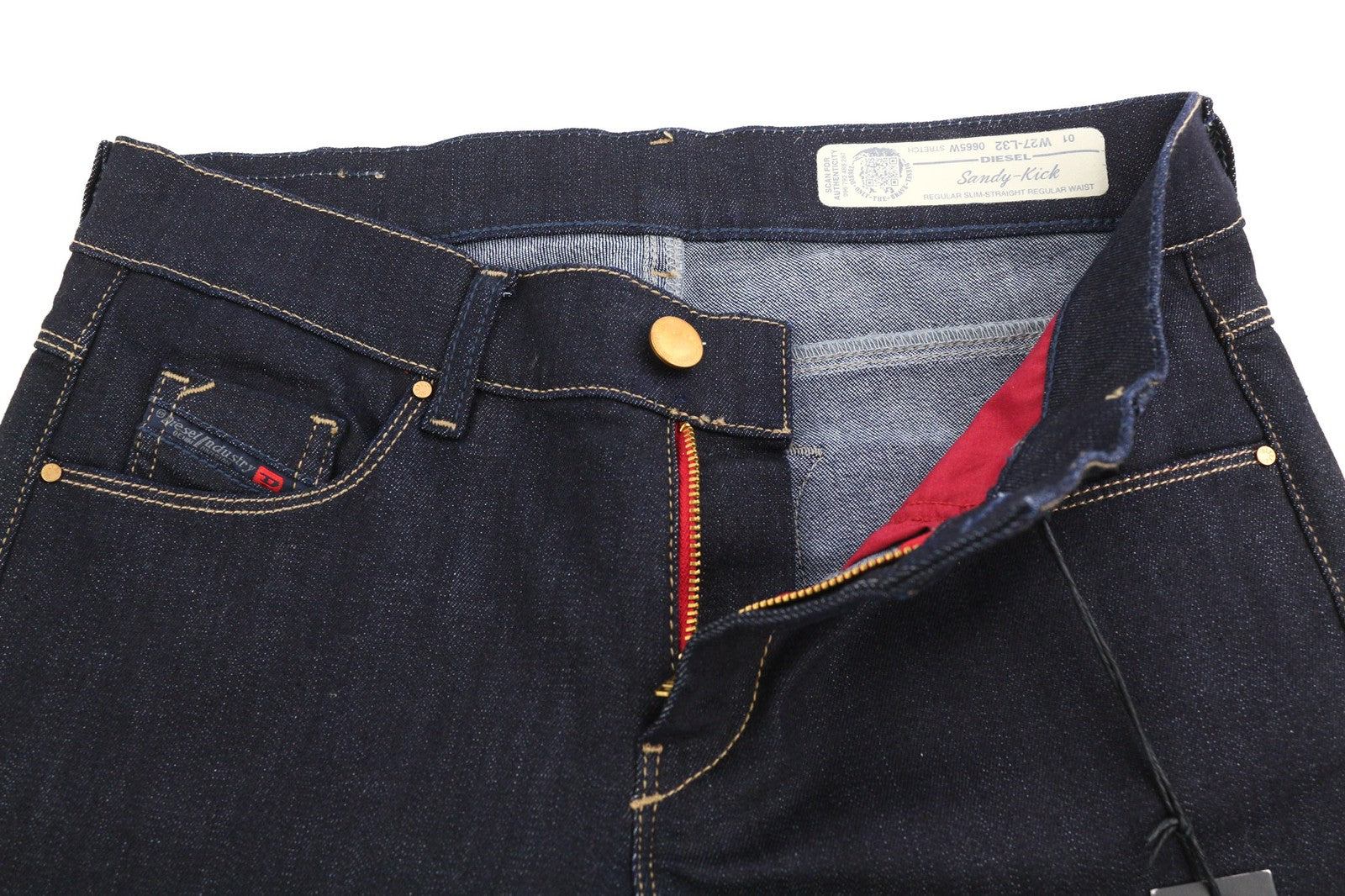 DIESEL Sandy-Kick 0665W Women Jeans W27/L32 Regular Slim Straight RRP€179