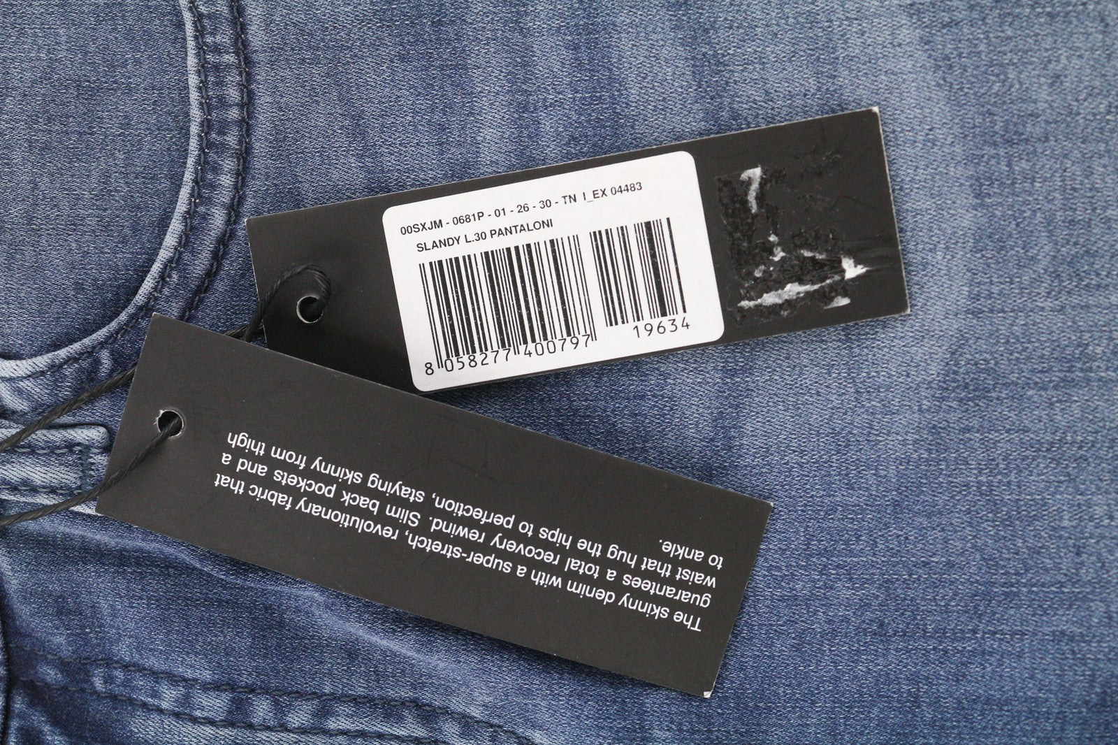 DIESEL Slandy 0681P Womens Jeans W26/L30 Super Slim Skinny Regular RRP€155