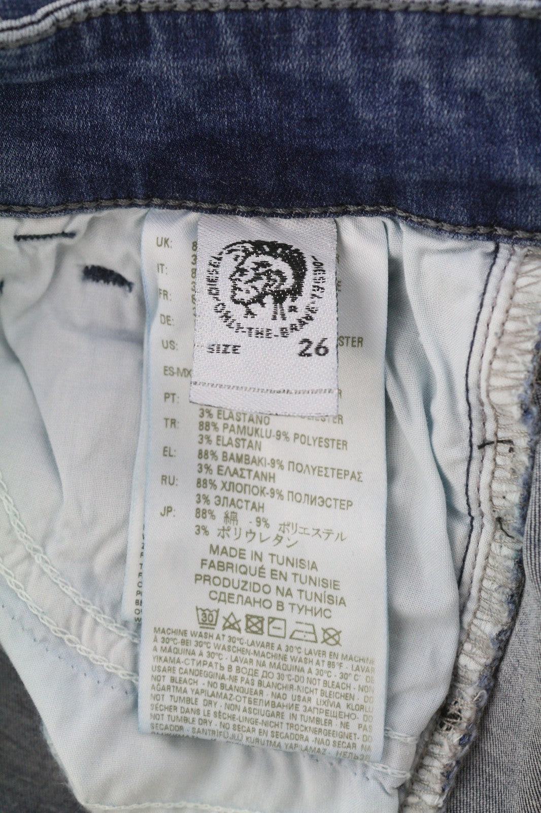 DIESEL Slandy 0681P Womens Jeans W26/L30 Super Slim Skinny Regular RRP€155