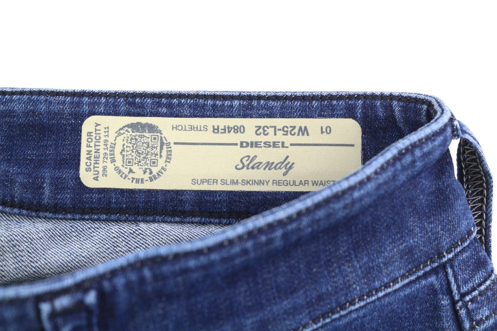 DIESEL Slandy 084FR Womens Jeans W25/L32 Super Slim Skinny Regular Stretch