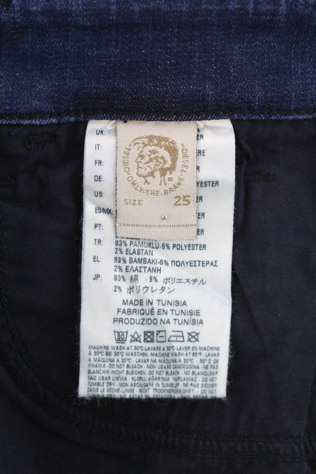 DIESEL Slandy 084FR Womens Jeans W25/L32 Super Slim Skinny Regular Stretch