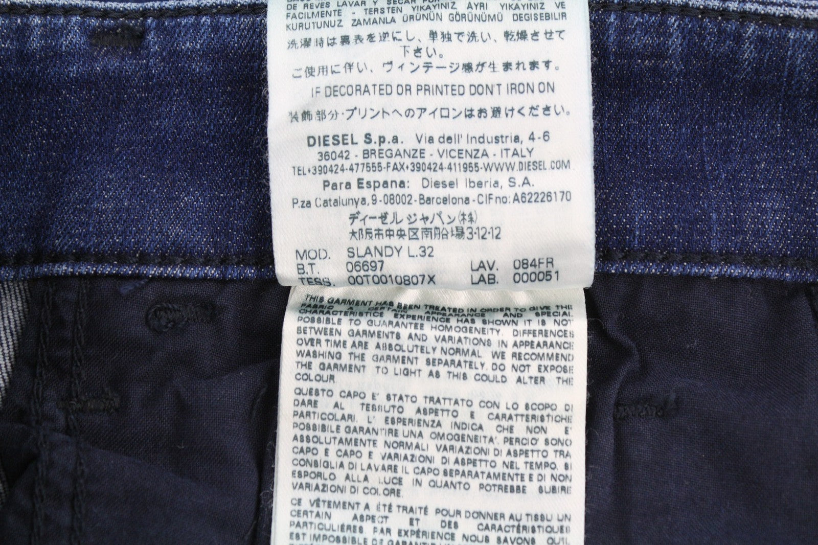 DIESEL Slandy 084FR Womens Jeans W25/L32 Super Slim Skinny Regular Stretch