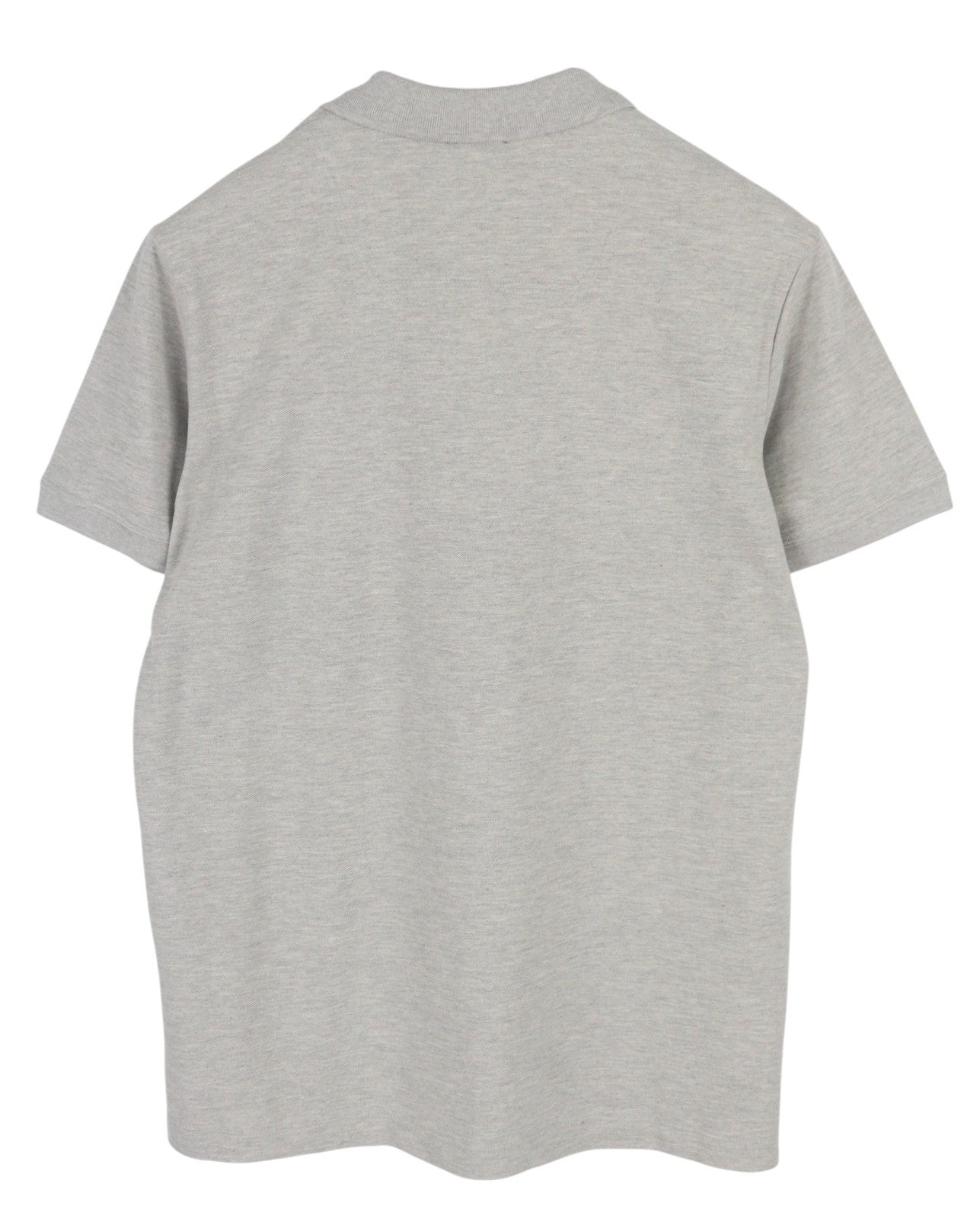 DIESEL T-Weet-Div Polo Men T-Shirt S Melange Grey Short Sleeved Half Button Logo