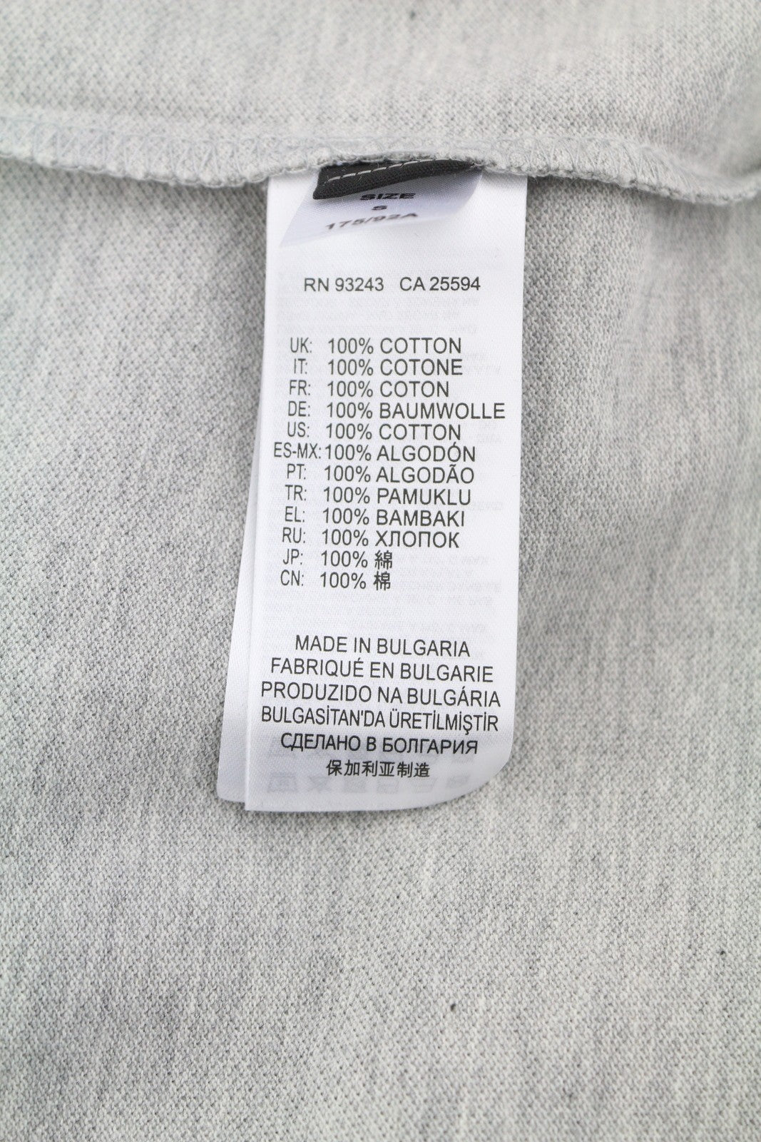 DIESEL T-Weet-Div Polo Men T-Shirt S Melange Grey Short Sleeved Half Button Logo