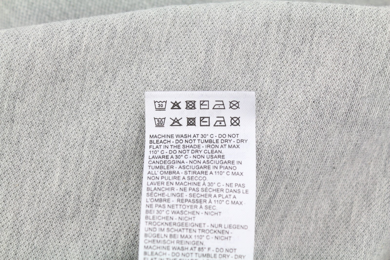 DIESEL T-Weet-Div Polo Men T-Shirt S Melange Grey Short Sleeved Half Button Logo