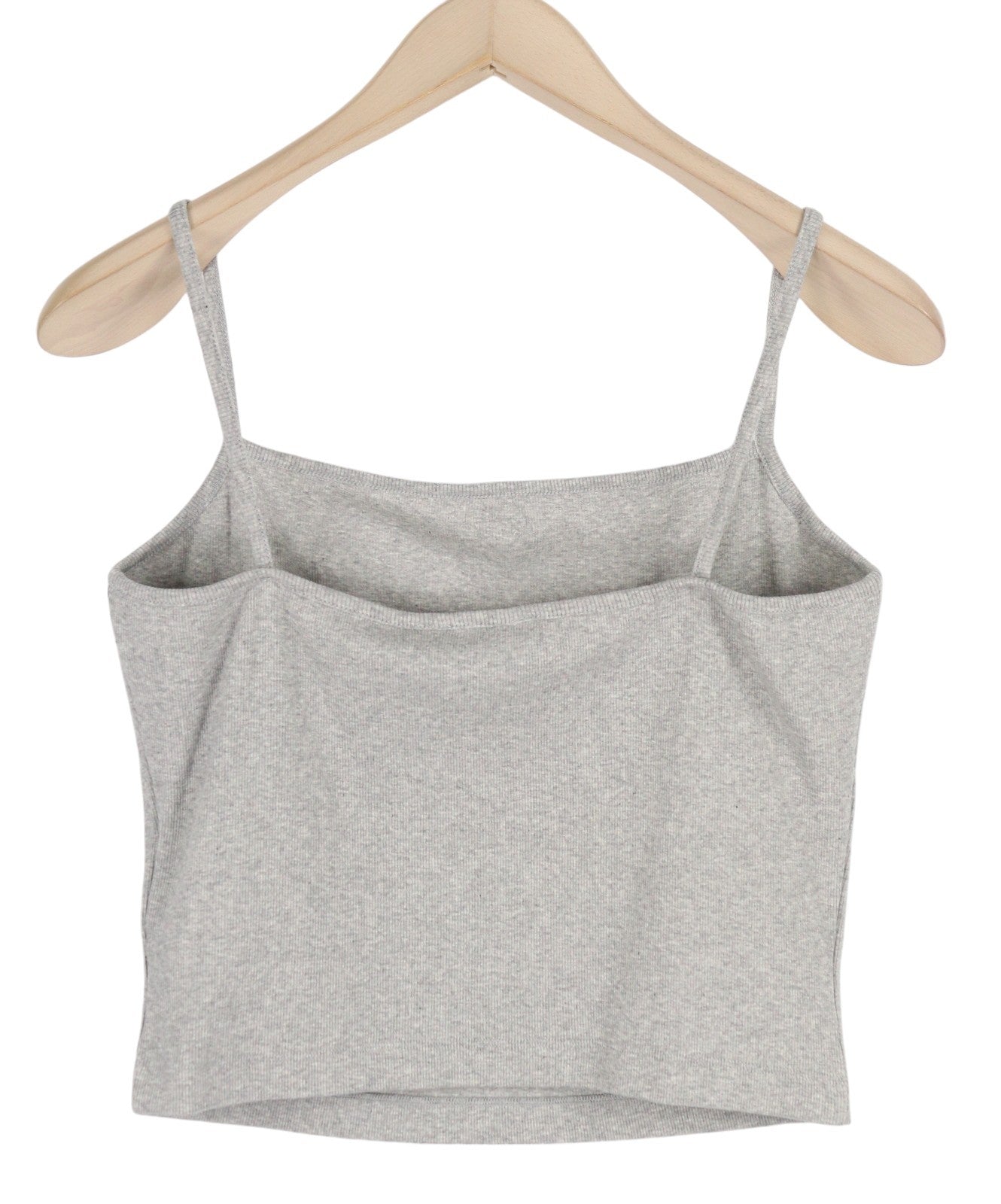 DIESEL T-Hop-D Women T-Shirt L Melange Grey Sleeveless Round Neck Stretch Logo