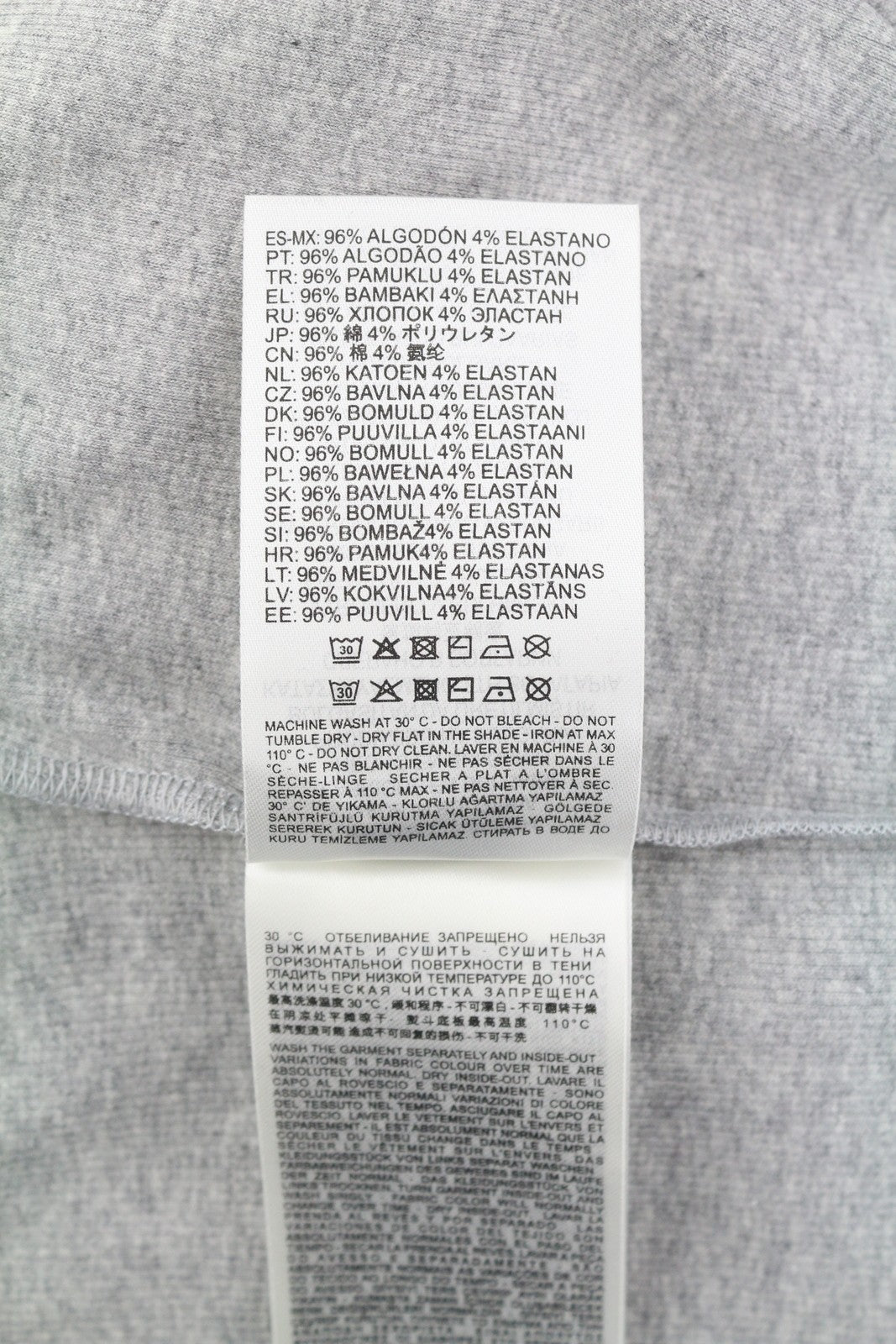 DIESEL T-Hop-D Women T-Shirt L Melange Grey Sleeveless Round Neck Stretch Logo