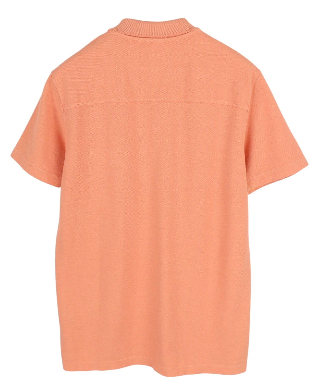 DIESEL T-Polo-Worky Men T-Shirt M Peach Short Sleeve Half Button Stretch Logo