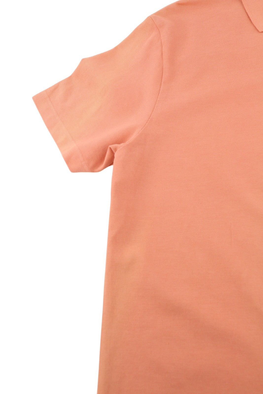 DIESEL T-Polo-Worky Men T-Shirt M Peach Short Sleeve Half Button Stretch Logo