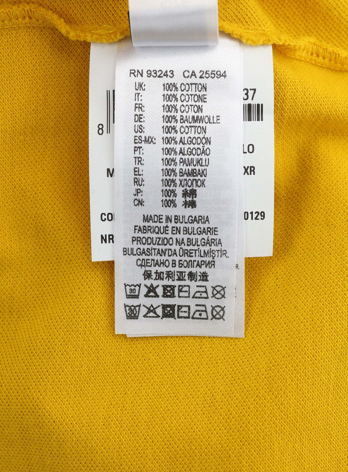 DIESEL T-Shirt-Worky Men T-Shirt L Yellow Short Sleeve Polo Half Button Cotton