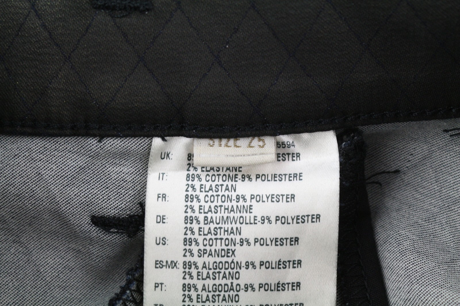 DIESEL De-Frank 0668Z Women Skirt W25 Glitter Black Shiny Embroidered RRP€175