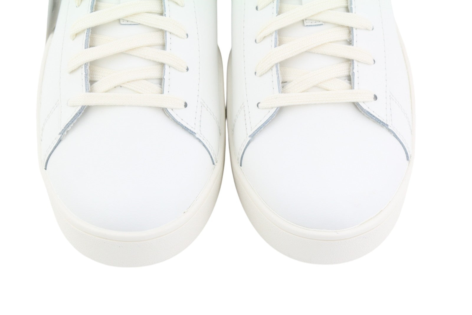 DIESEL S-Clever Low Lace Men Sneakers EU44 Leather White Almond Toe RRP€140