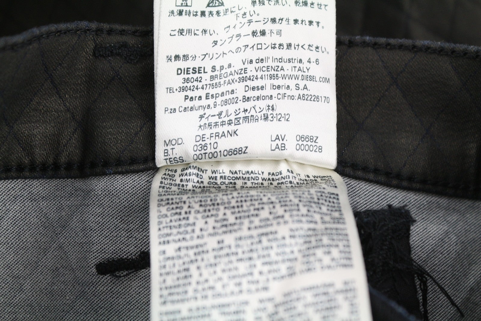 DIESEL De-Frank 0668Z Women Skirt W27 Glitter Black Shiny Embroidered RRP175