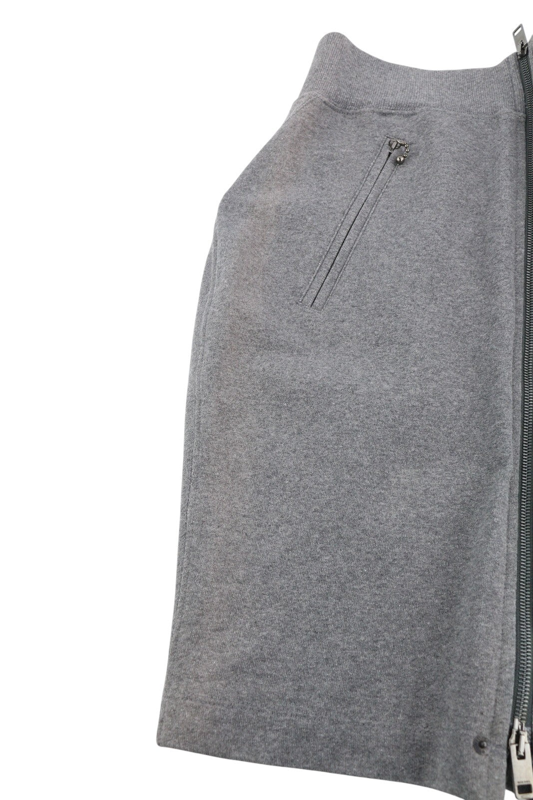 DIESEL O-Vita Women Skirt W29 Melange Grey Pencil Fitted Zipper Pockets RRP€130