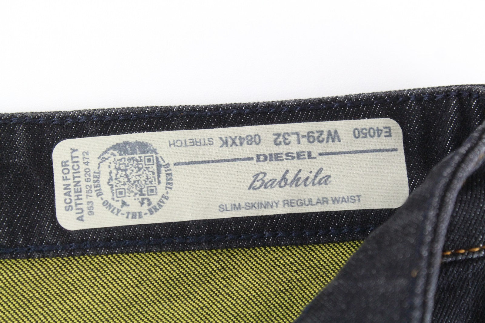 DIESEL Babhila 084XK Women's Jeans W29/L32 Dark Blue Button Fly