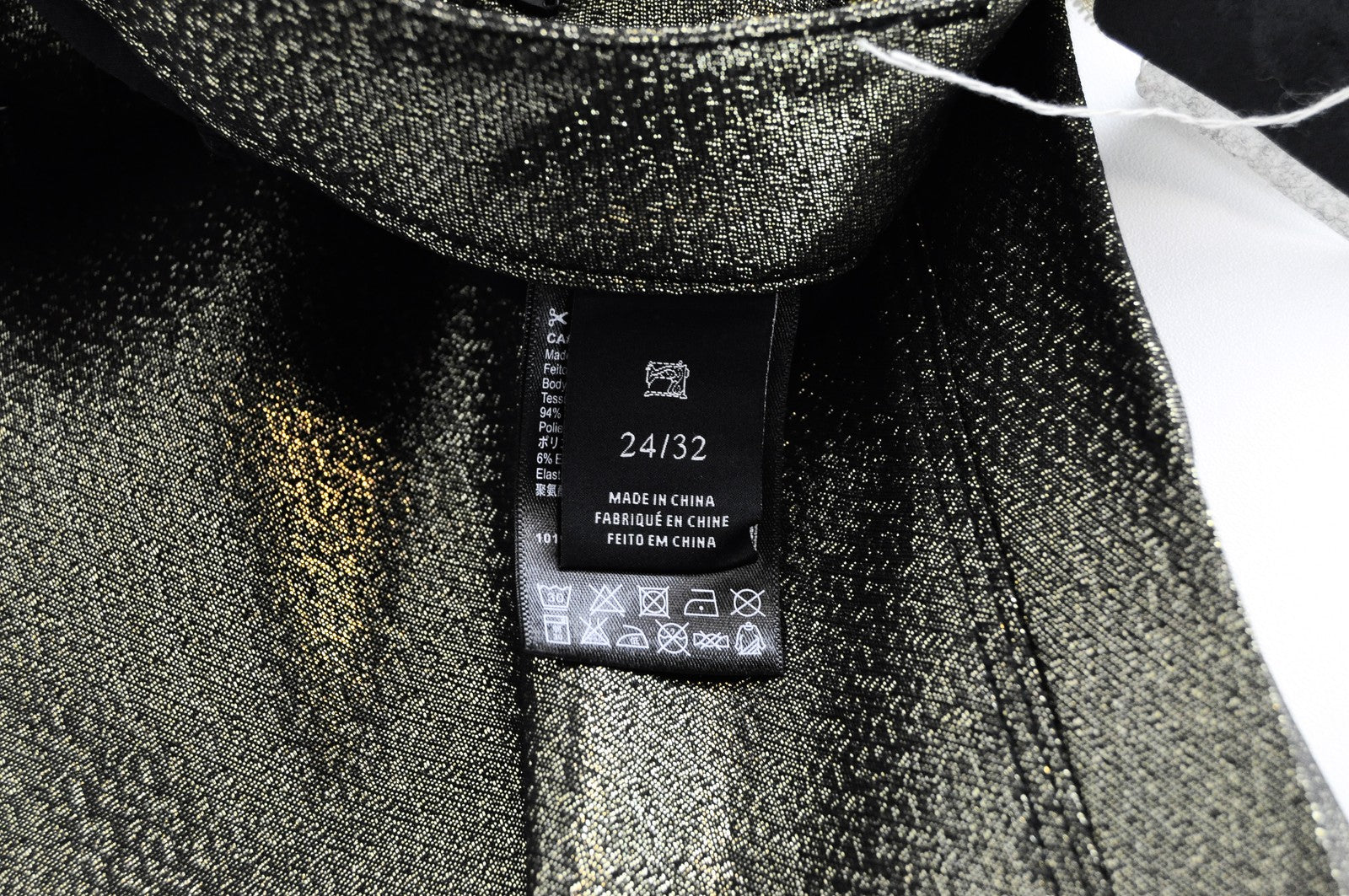 MAISON SCOTCH W24 L32 Womens Glitter Zip Jeans Skinny Mid-Rise Printed