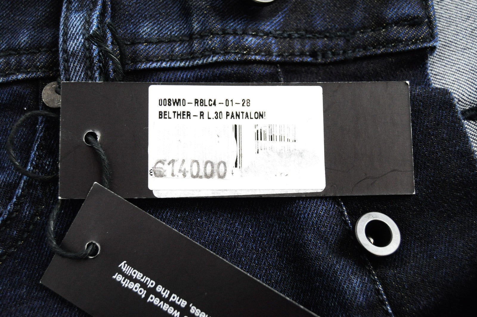 DIESEL Belther-R R8LC4 Mens W28 L30 Slim Taper  Stretch Jeans Dark Blue