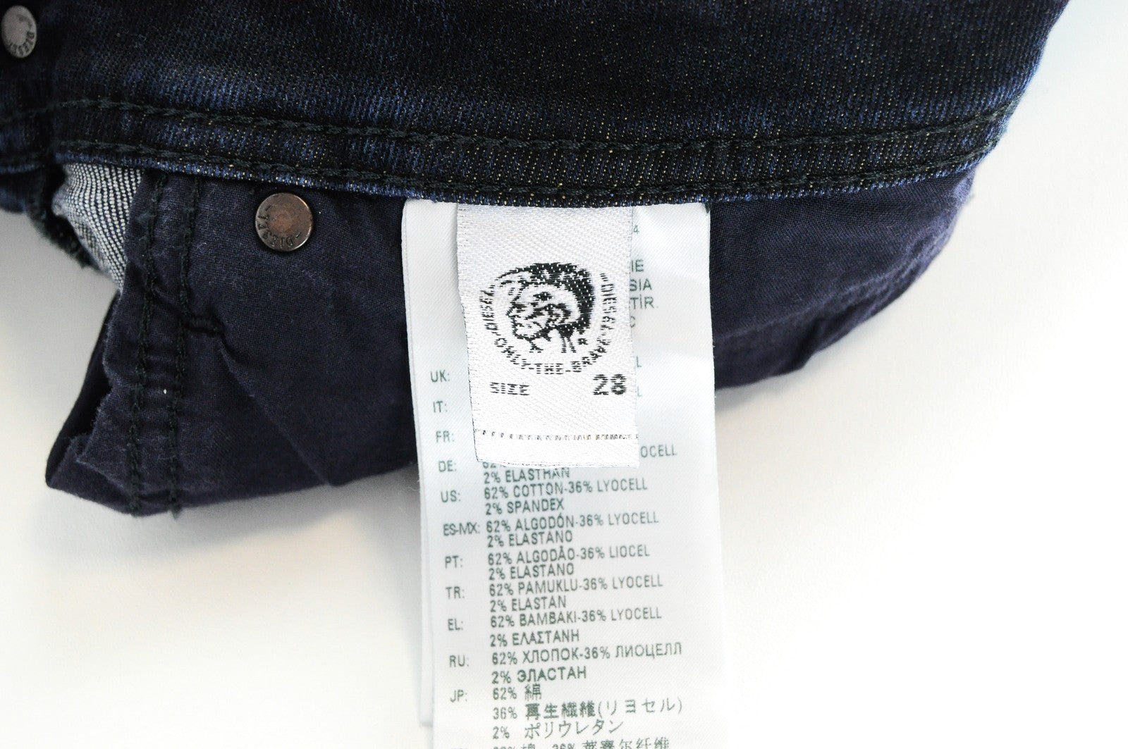 DIESEL Belther-R R8LC4 Mens W28 L30 Slim Taper  Stretch Jeans Dark Blue