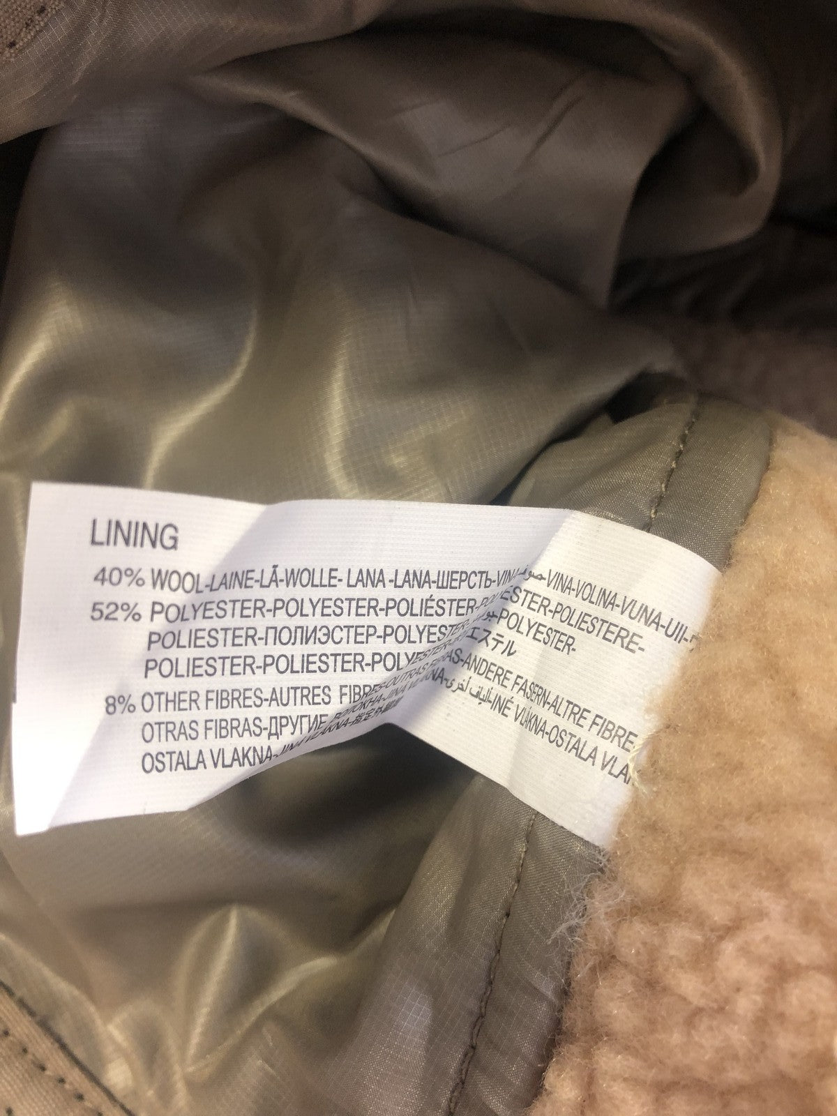 DESIGUAL Demption Women's Coat EU38 Brown Melange Double Lined