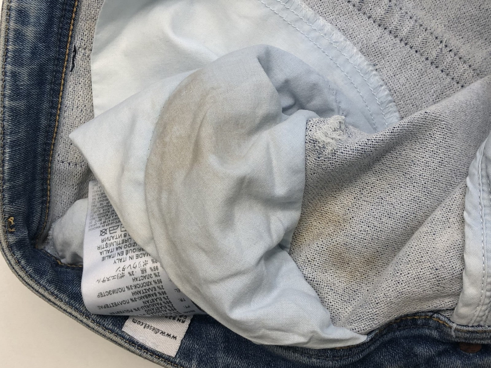 DIESEL Krooley-T 087AE vyriški W29 mėlyni Jog tamprūs skalbti ploni džinsai 