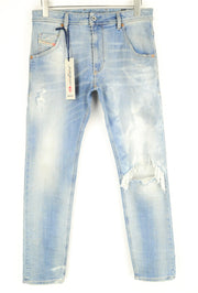 DIESEL Krooley-T 087AE Mens W29 Jogg Blue Slim Stretch  Faded Look Jeans