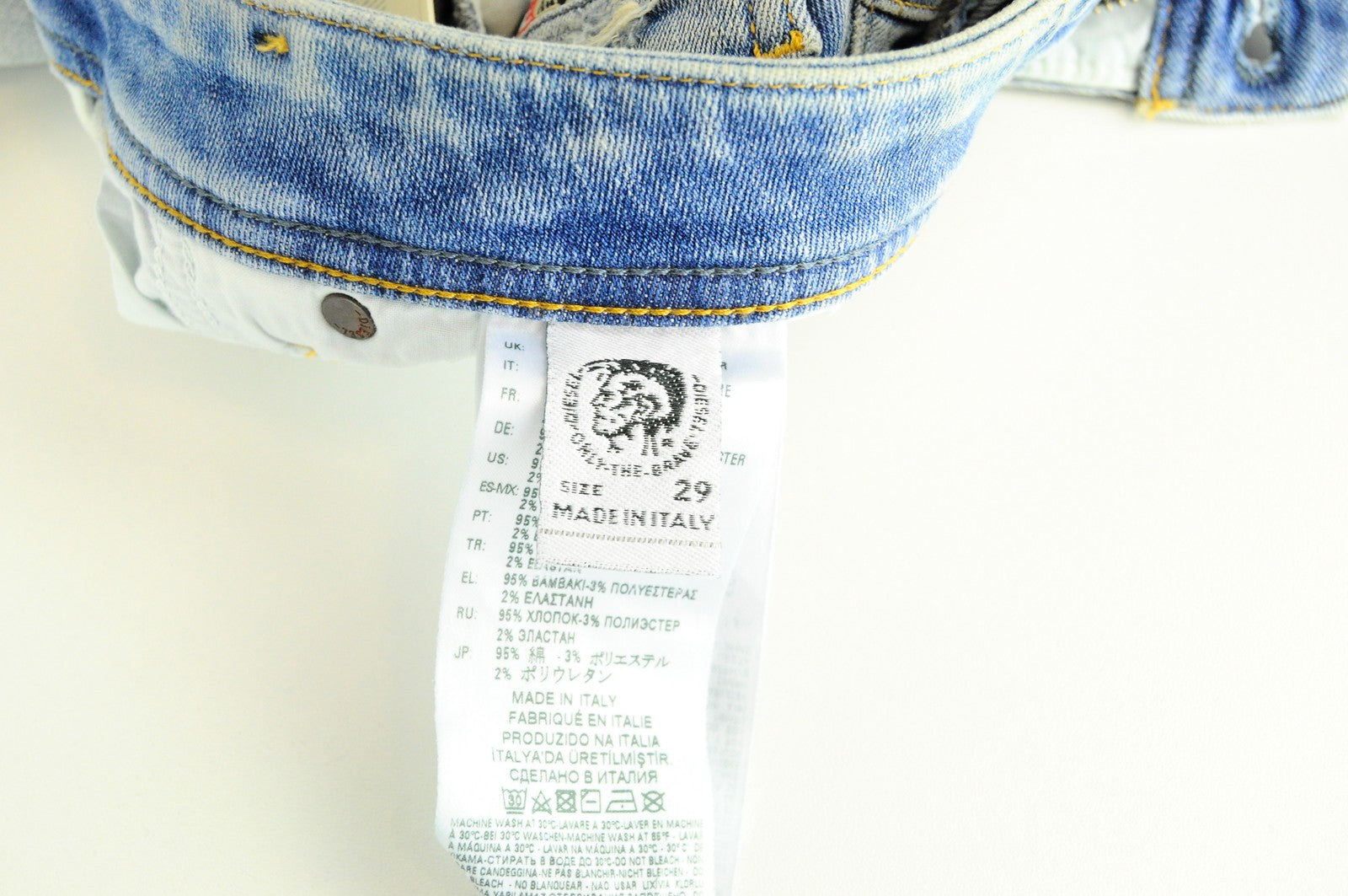 DIESEL Krooley-T 087AE Mens W29 Jogg Blue Slim Stretch  Faded Look Jeans