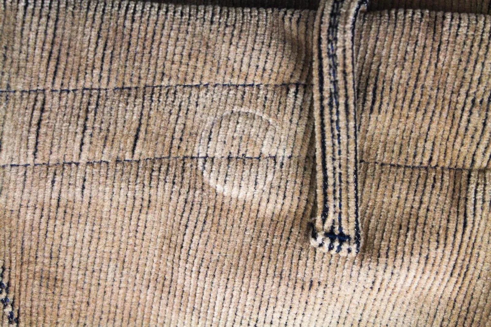 REPLAY Men's Chino Trousers W34 L30 Brown Corduroy Patched Pocket Button-Fly