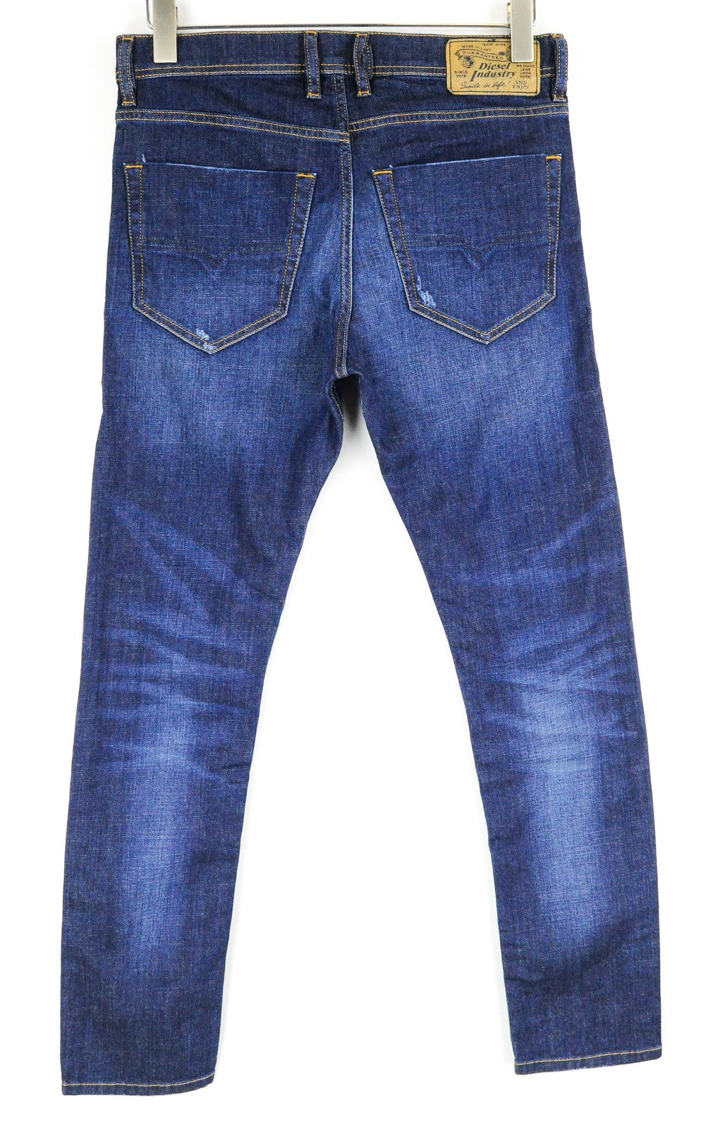DIESEL Tepphar R7NA8 Mens W28 L32 Slim Carrot  Blue Stretch Cotton Jeans
