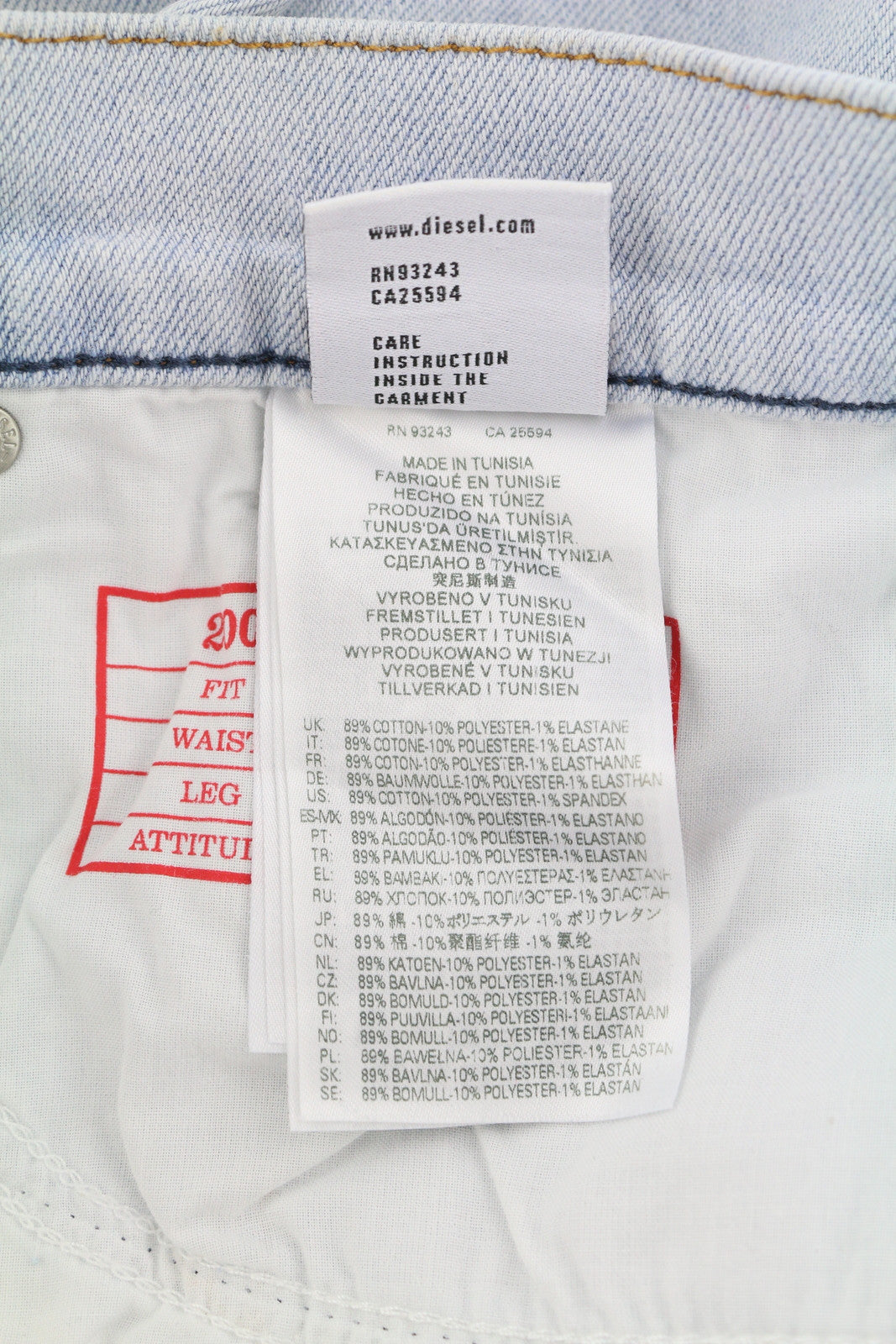 DIESEL 2005 D-Fining 09C06 Men Jeans W34/L32 Regular Fit Tapered Leg RRP€250