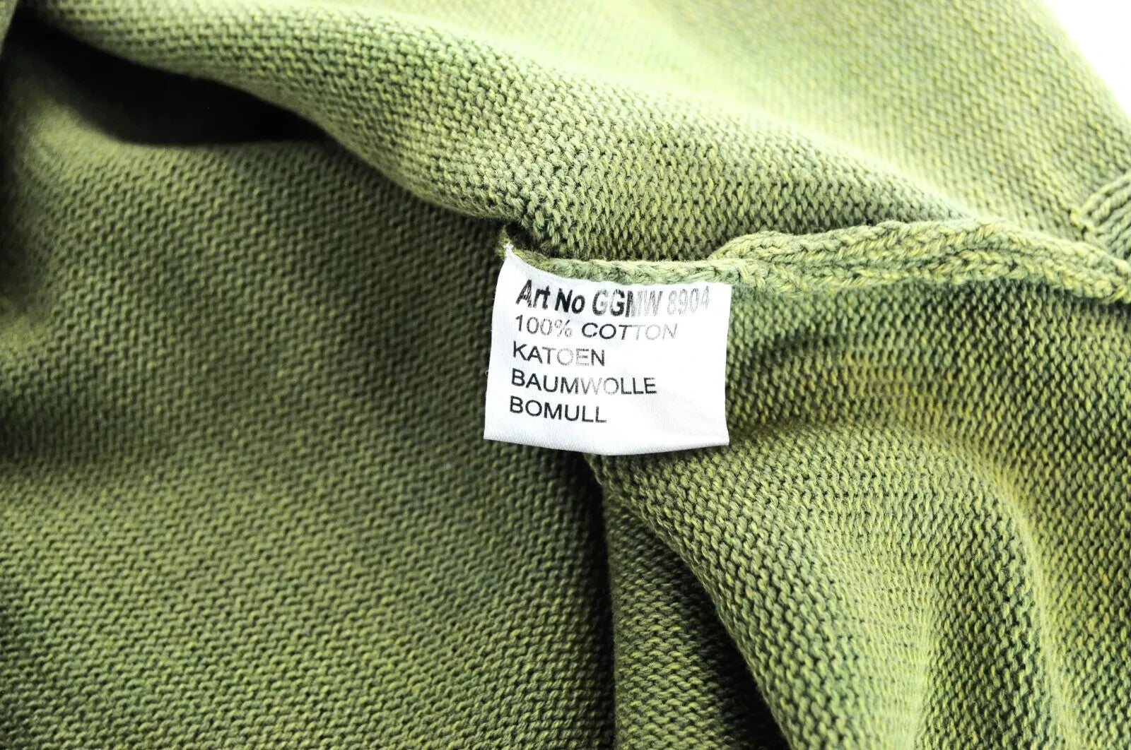 GOOD GENES XL Mens Jumper Green Cotton Long Sleeve Knitted  Pullover