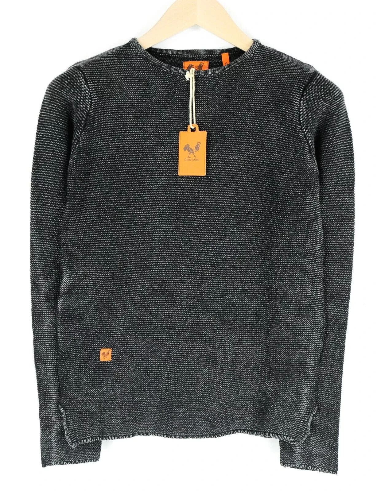 GOOD GENES XS Womens Black Knitted Pullover Cotton Sweater Long Sleeve