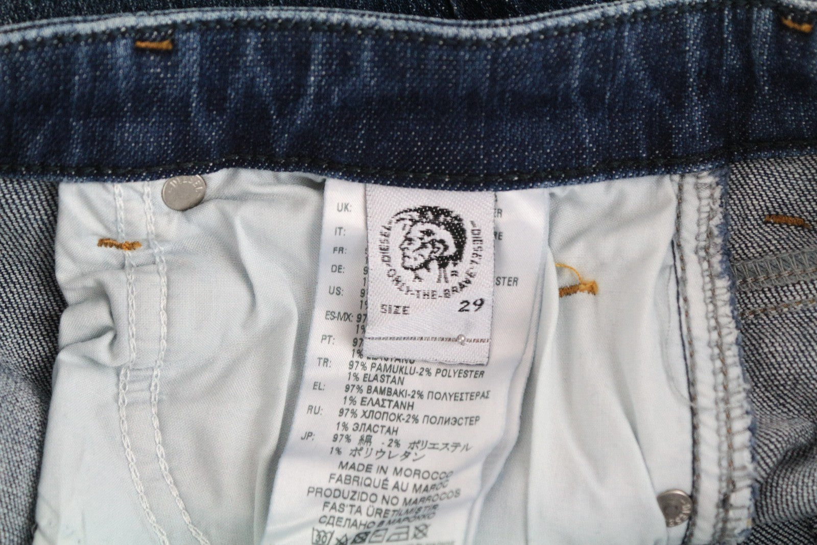 DIESEL Babhila-High 089AH Women's Jeans W29/L32 Stretch Blue