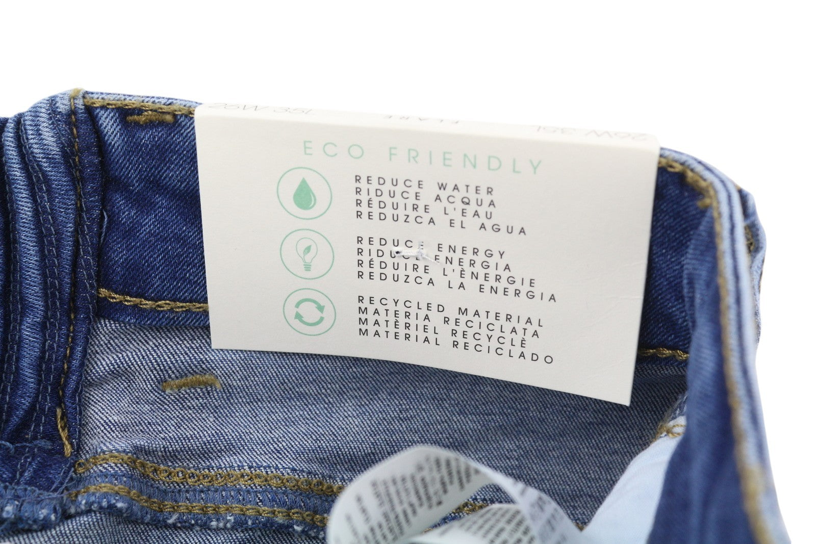 LIU JO Women Jeans W26/L35 Denim Blue Faded High Waist Straight Fit Bottom Up