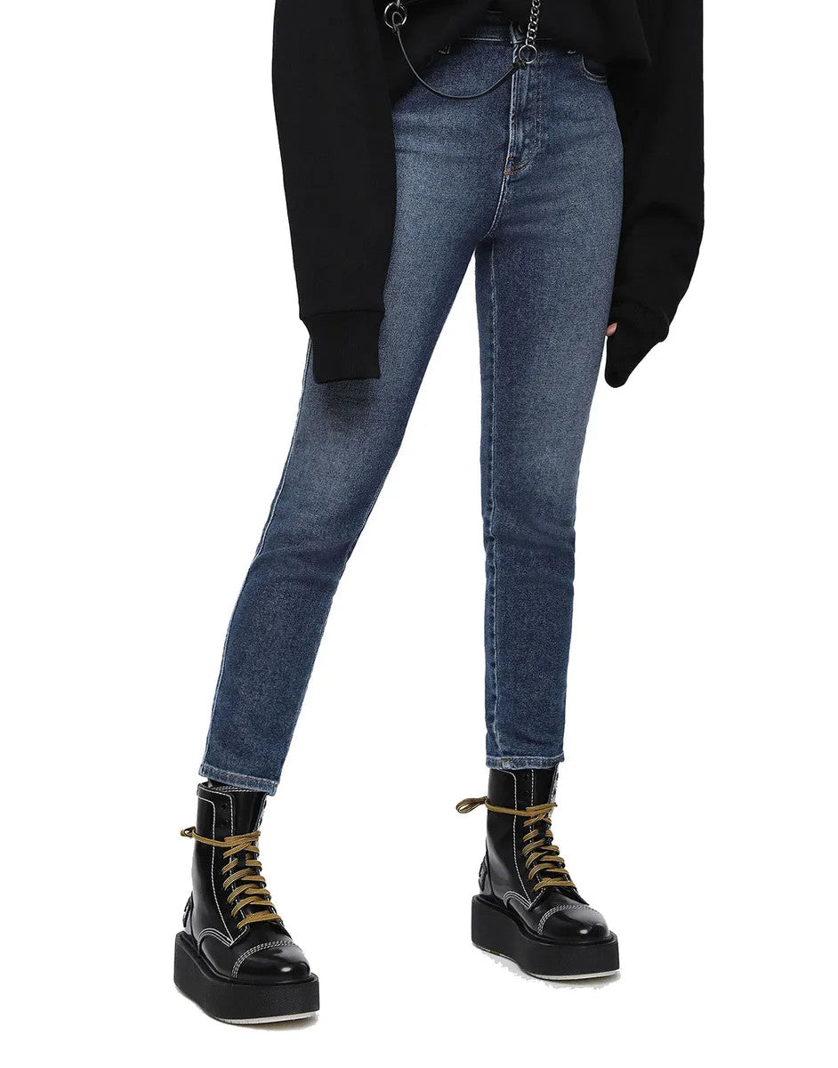 DIESEL Babhila-High 085AD Women's Jeans W27/L32 Washed Blue