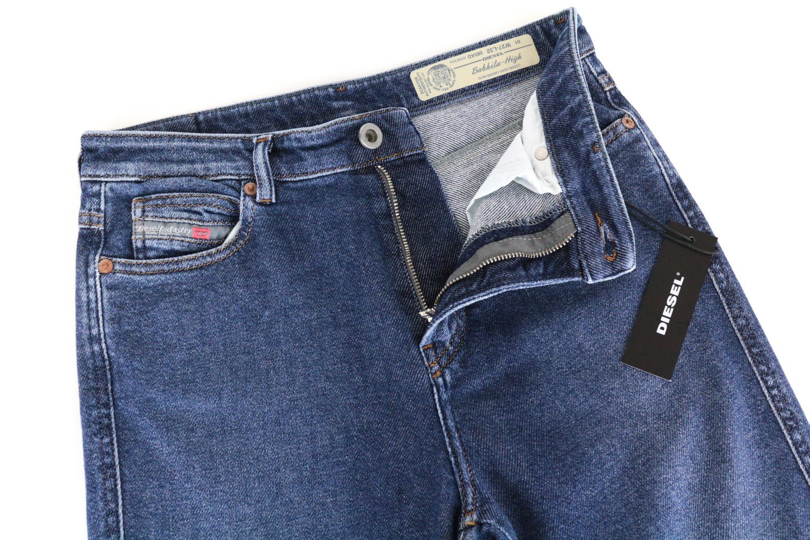 DIESEL Babhila-High 085AD Women's Jeans W27/L32 Washed Blue