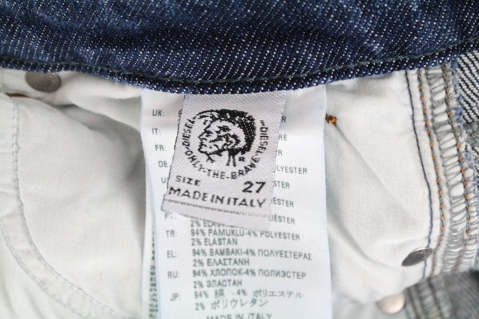 DIESEL Babhila-High 085AD Women's Jeans W27/L32 Denim Blue