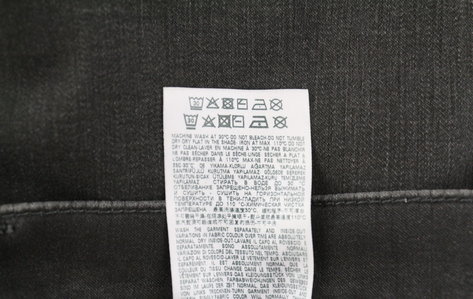 DIESEL D-Fining 0699P Men Jeans W30/L30 Tapered Fit Stretch Buttoned Washed